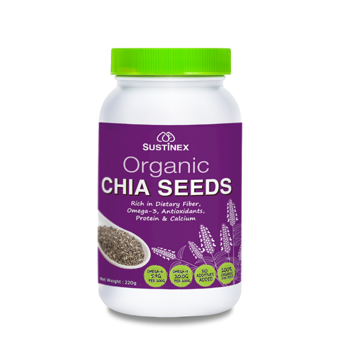 NOVA Sustinex Organic Chia Seeds 220g