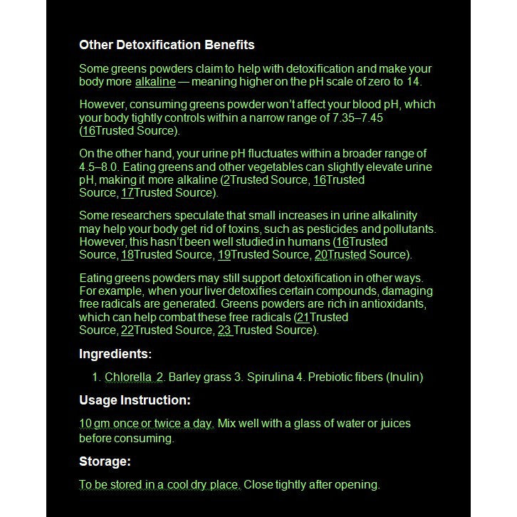 Orihealth Nova Alkalising Triple Green 200g