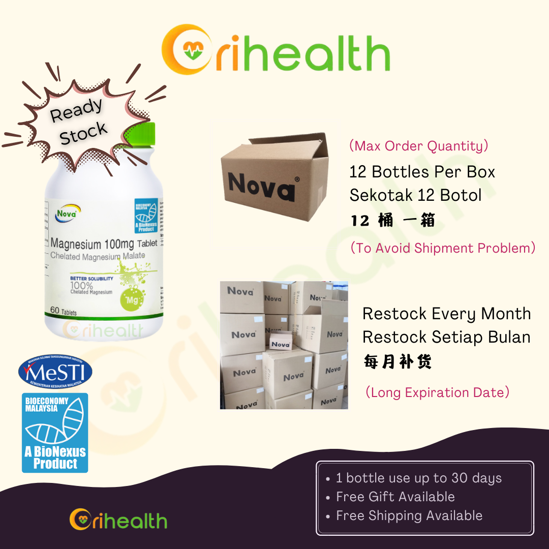 NOVA Magnesium 100mg Tablets 60s