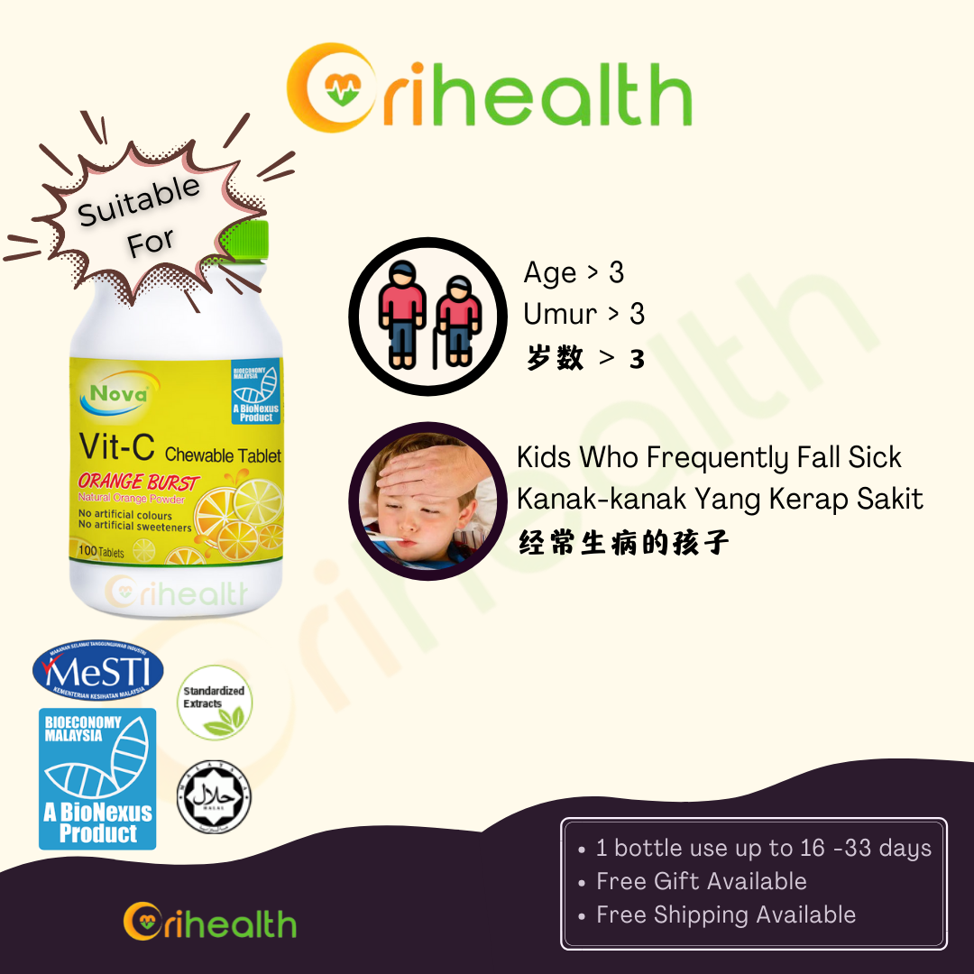 NOVA Vit-C Chewable Tablets 100s