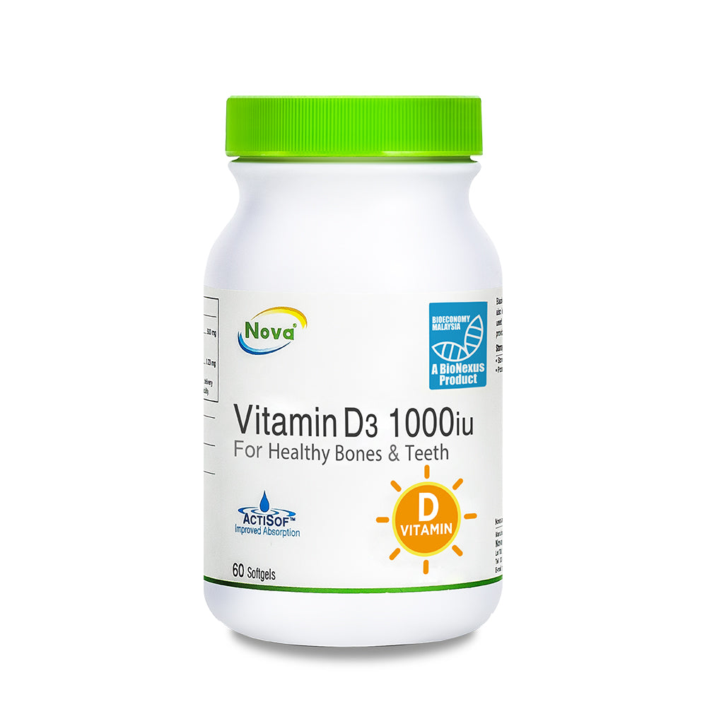 NOVA Vitamin D3 1000 IU Softgels 60s
