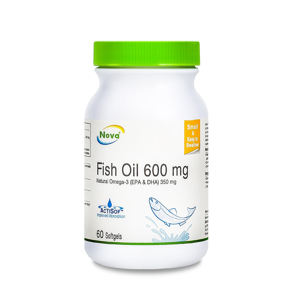 NOVA Fish Oil 600mg Softgels 60s