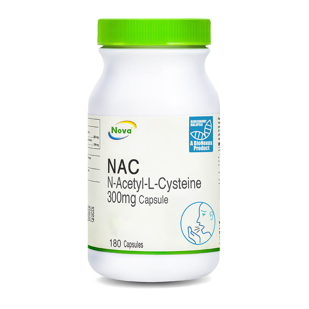 NOVA NAC N-Acetyl-Cysteine 300mg Capsules 180s