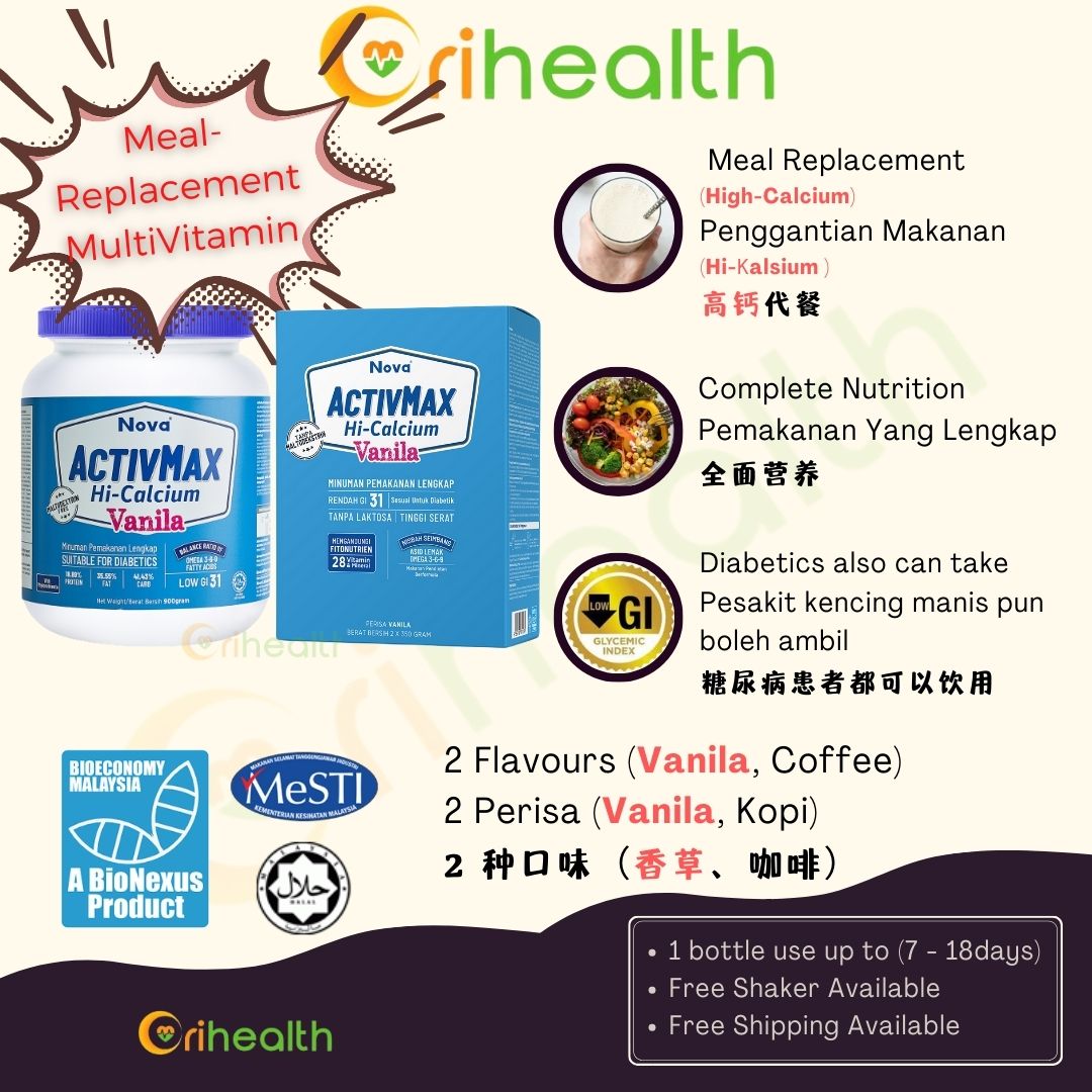 NOVA ACTIVMAX Hi-Calcium Vanila