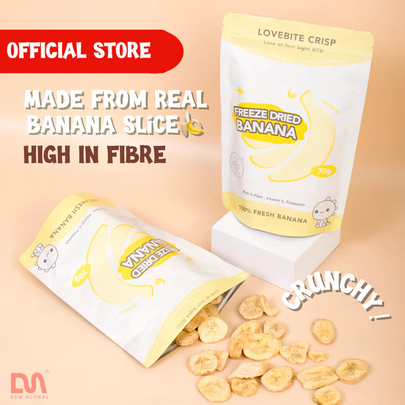 [ Any 3 Free 1 ] Lovebite Crisp FREEZE DRIED BANANA 70G