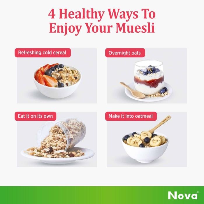 NOVA Healthy Joy Hi Protein & Fiber Muesli