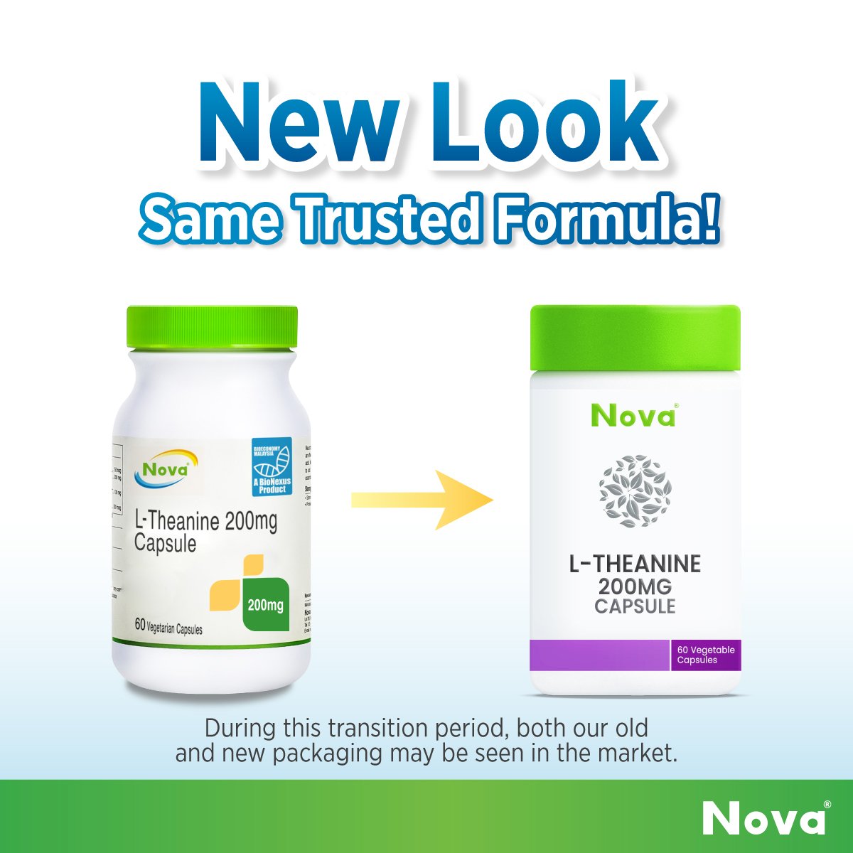 NOVA L-Theanine 200mg VageCapsules 60C