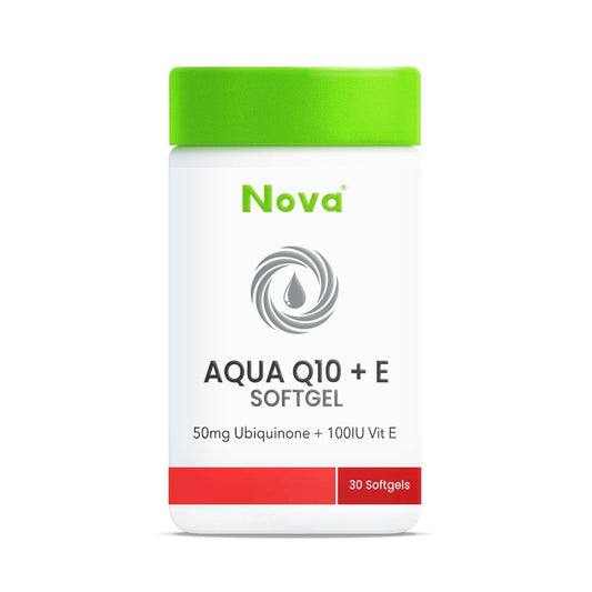 NOVA Aqua Q10 + E Softgels 30s (new packaging)