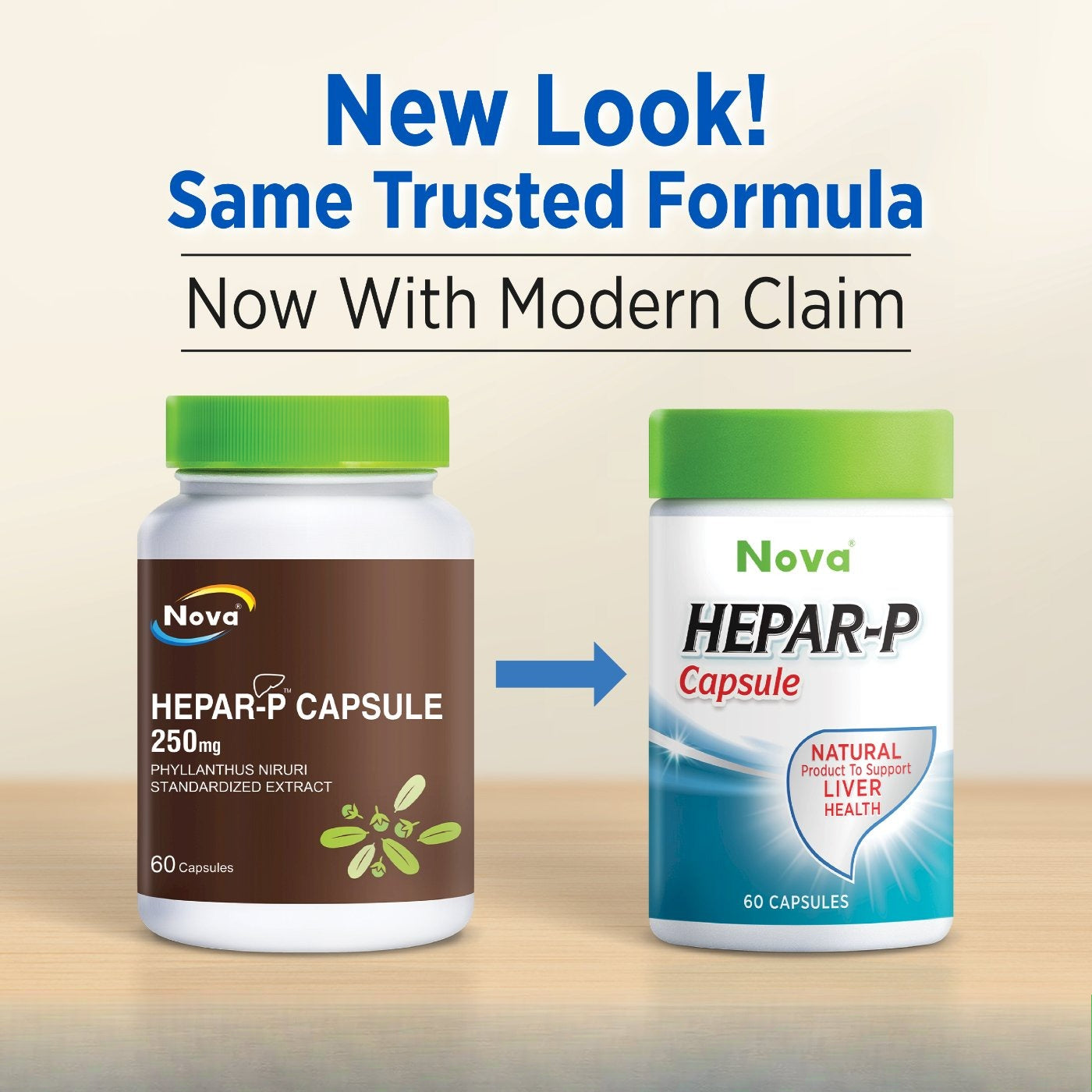 NOVA Hepar-P Forte 500mg Capsules 30s | 250mg Caplets 60s
