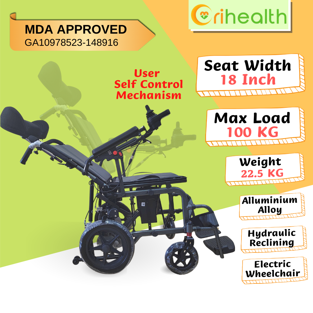 Orihealth Lightweight Electric Wheelchair Recliner- [ DH01123LA(2) ]