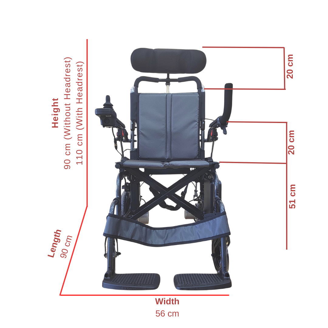 Orihealth Lightweight Electric Wheelchair Recliner- [ DH01123LA(2) ]