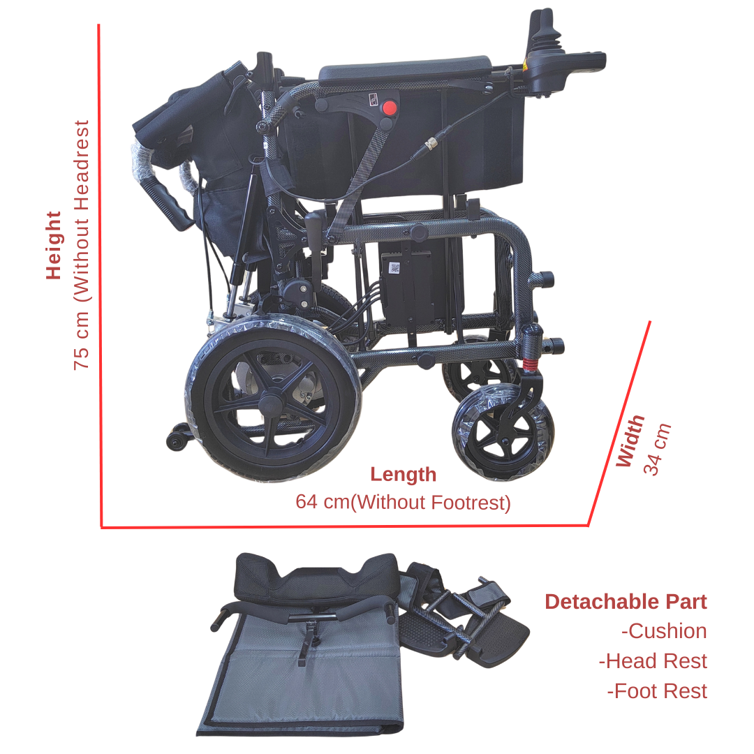 Orihealth Lightweight Electric Wheelchair Recliner- [ DH01123LA(2) ]