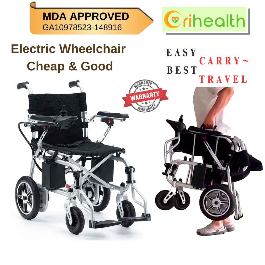 Orihealth Electric Wheelchair Cheap & Good Hi Power Hi Capacity 30kg