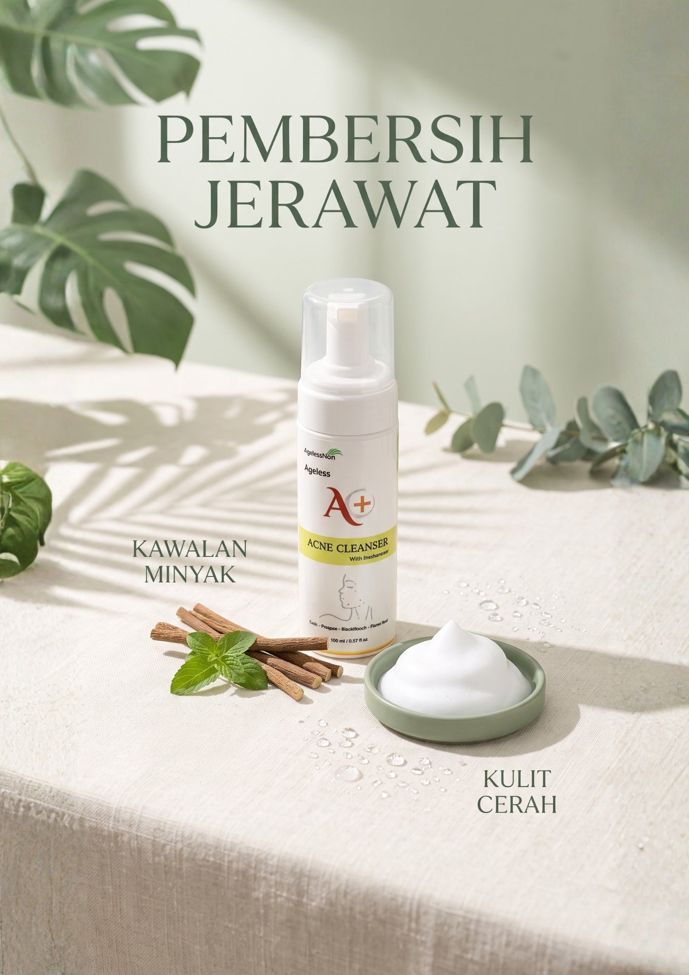 AgelessNow A+ Acne Cleanser 150ml