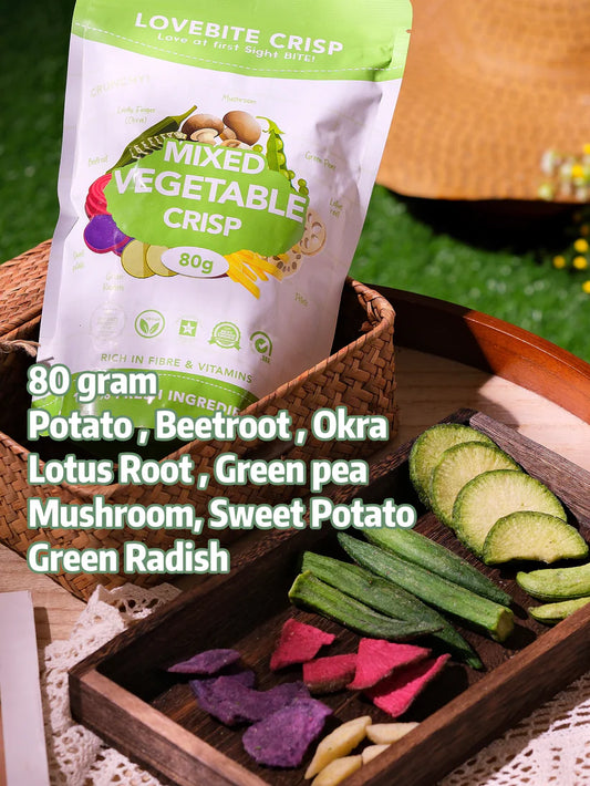 Lovebite Crisp Mixed Vegetable Crisp 80g