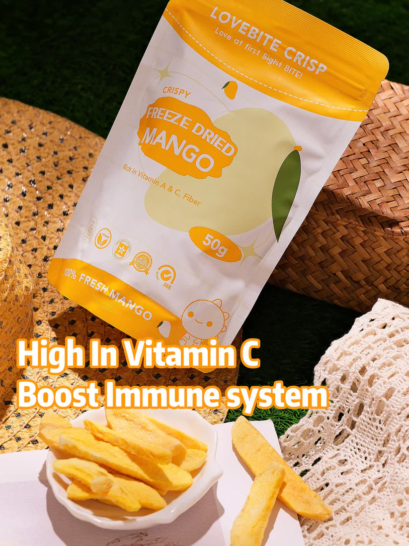 [ Any 3 Free 1 ] Lovebite Crisp FREEZE DRIED MANGO 50G