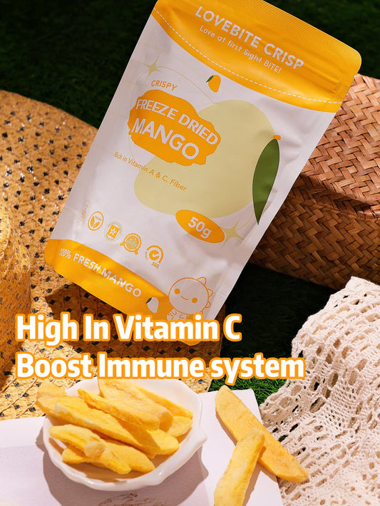 Lovebite Crisp Freeze-Dried Mango 50g