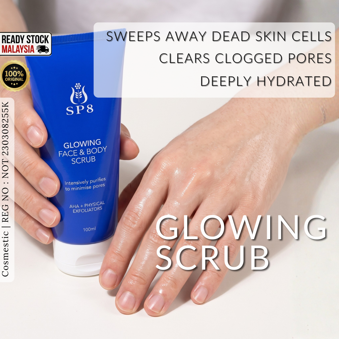 SP8 Glowing Face & Body Scrub 100ml