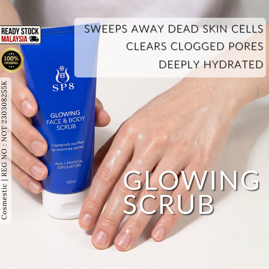 SP8 Glowing Face & Body Scrub 100ml