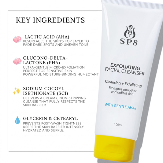 SP8 Exfoliating Facial Cleanser 100ml