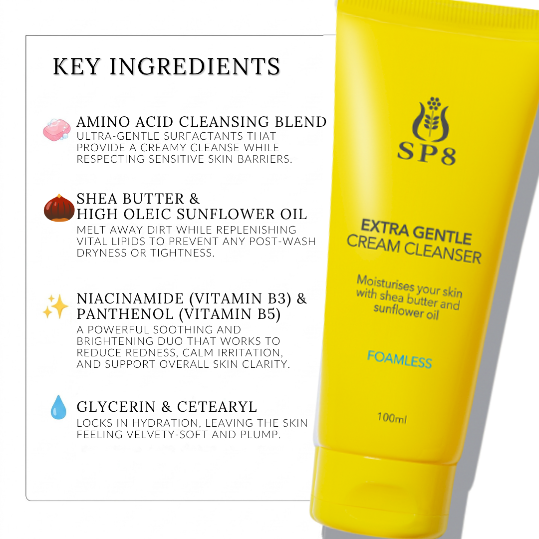 SP8 Extra Gentle Cream Cleanser 100ml