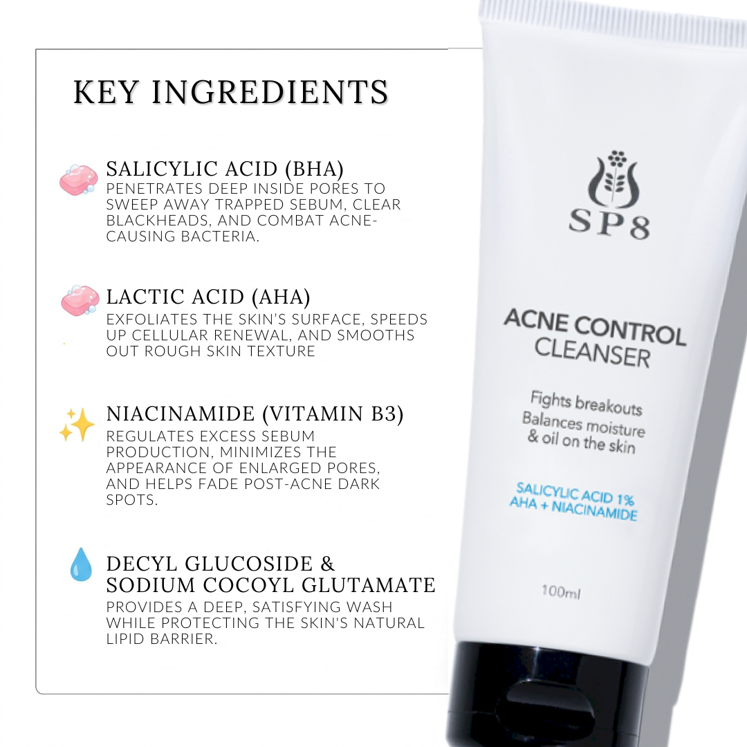 SP8 Acne Control Cleanser 100ml