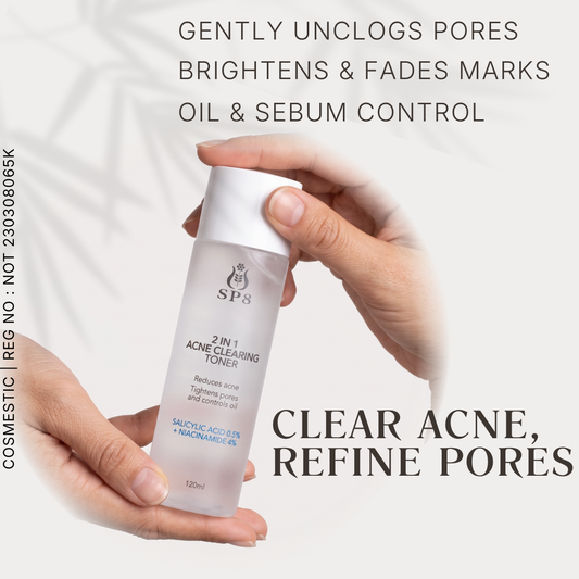 SP8 2 IN 1 Acne Clearing Toner 120ml