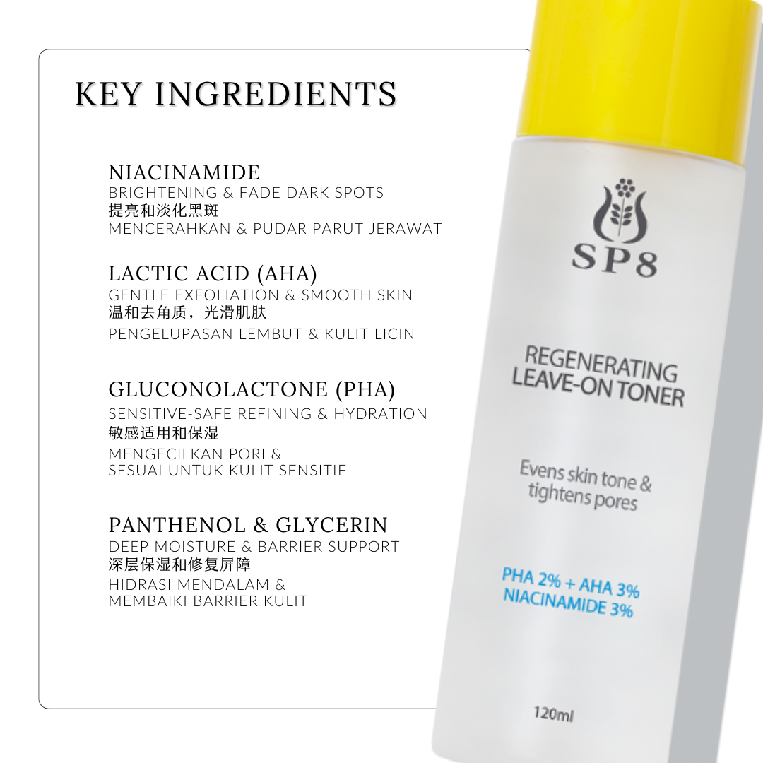SP8 Regenerating Leave-On Toner 120ml