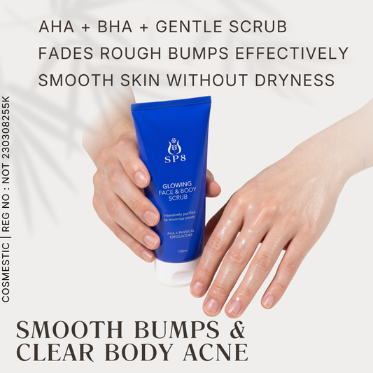 SP8 Glowing Face & Body Scrub 100ml