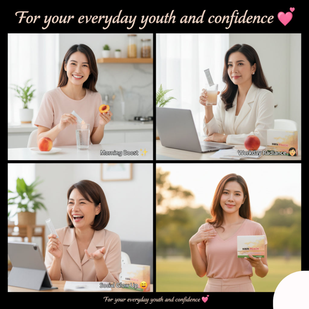Orihealth NMN Peach Powder | Youth Energy Boost | NAD+ Anti-Aging Supplement 提升能量 • 抗老焕肤 • NAD⁺激活配方