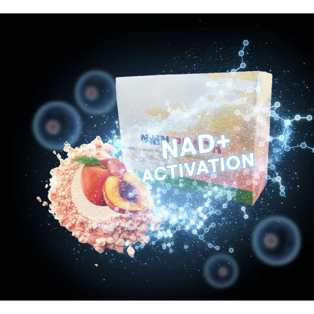 Orihealth NMN Peach Powder | Youth Energy Boost | NAD+ Anti-Aging Supplement 提升能量 • 抗老焕肤 • NAD⁺激活配方