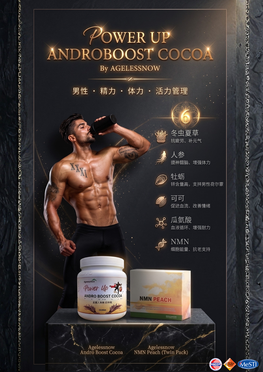 Power Up Androboost Cocoa + NMN 500MG | Vitality