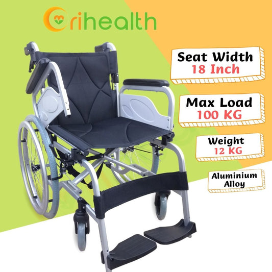 Orihealth Light Weight Wheelchair [ ALUMSQ22 ]