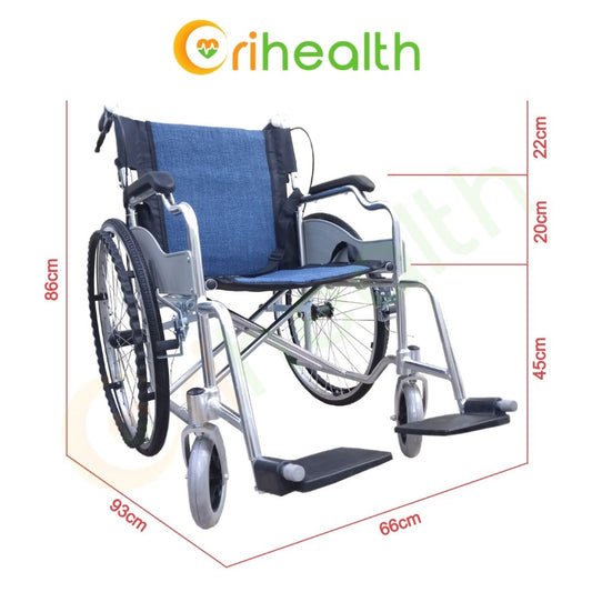 Orihealth Light Weight Wheelchair [ ALUM24 ]