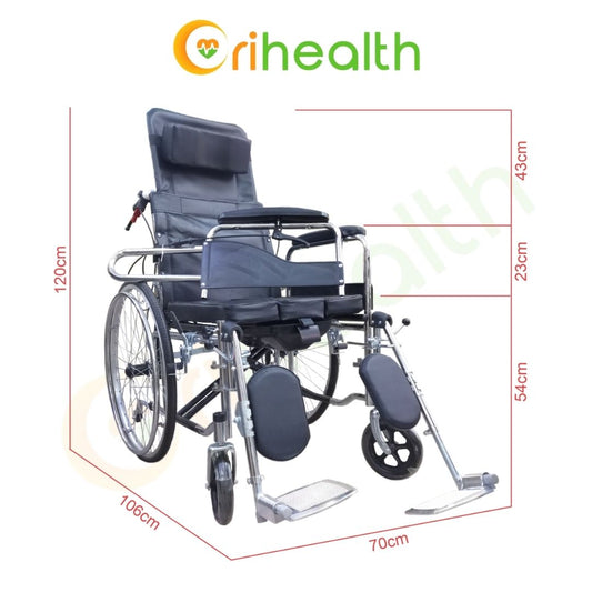 Orihealth Hydraulic Reclining Wheelchair [ RW18 ]