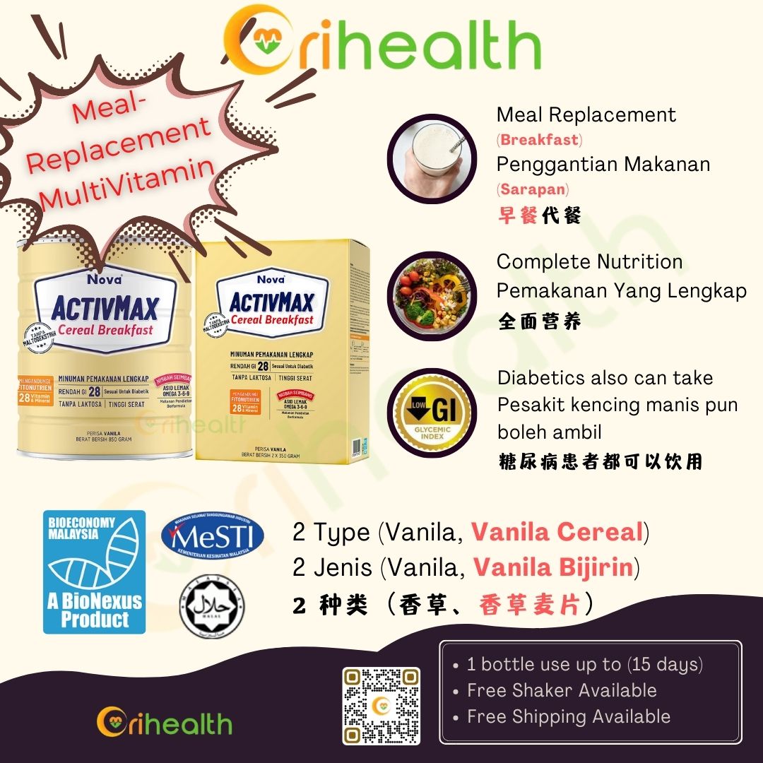 NOVA ACTIVMAX Cereal Breakfast – Orihealth.my