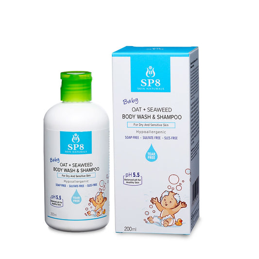NOVA SP8 Baby Oat + Seaweed Body Wash & Shampoo 200ml